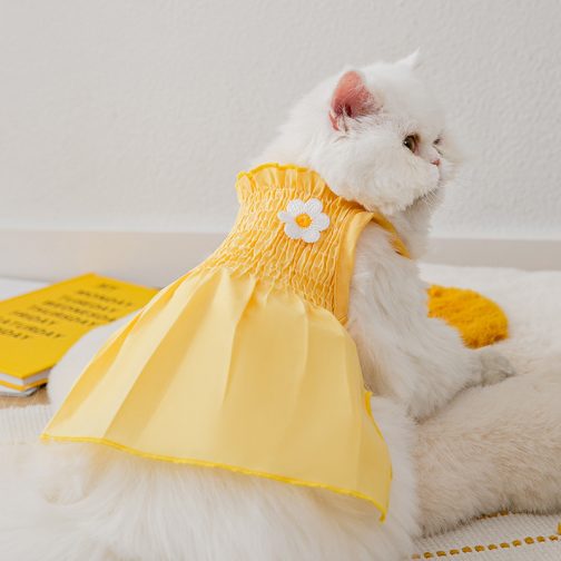 Sunflower Dog Two Foot Dress Pet Clothes - Image 5