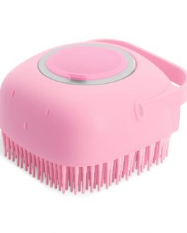 Pet Dog Shampoo Massager Brush Cat Massage Comb Grooming Scrubber Shower Brush For Bathing Short Hair Soft Silicone Brushes