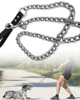 1PCS 1.2m Metal Chain Dog Lead Pet Puppy Leash Long Heavy Duty Anti-Chew Control