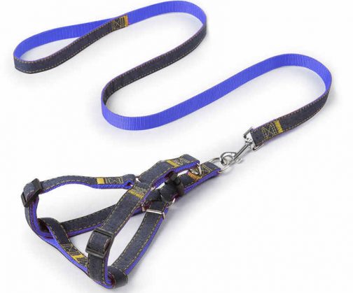 Denim Pet Leash  Sewn Cloth  Wear-resistant Chest Strap - Image 7
