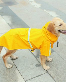 Dog Raincoat,Waterproof Dog Rain Jacket With Safety Reflective Stripe,Hooded Slicker Dachshund Doggy Dog Poncho With Leash For Dogs And Puppies