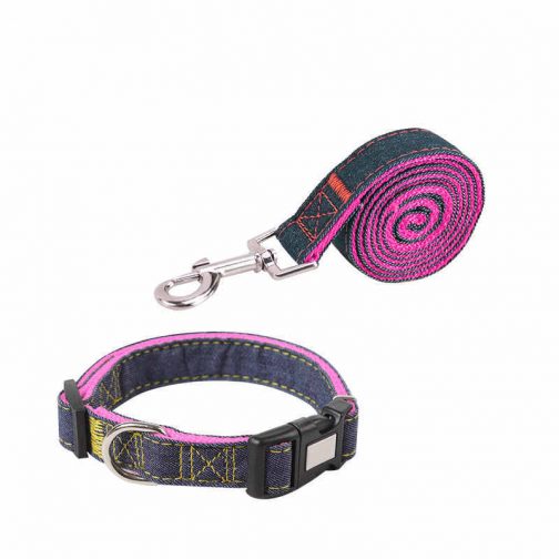 Denim Pet Leash  Sewn Cloth  Wear-resistant Chest Strap - Image 8